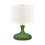 Moselle Table Lamp 21", Glossy Green