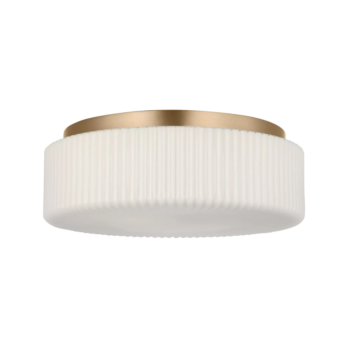 Lumina Flush Mount 14", Satin Brass