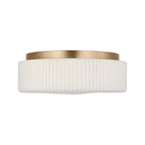 Lumina Flush Mount 14", Satin Brass