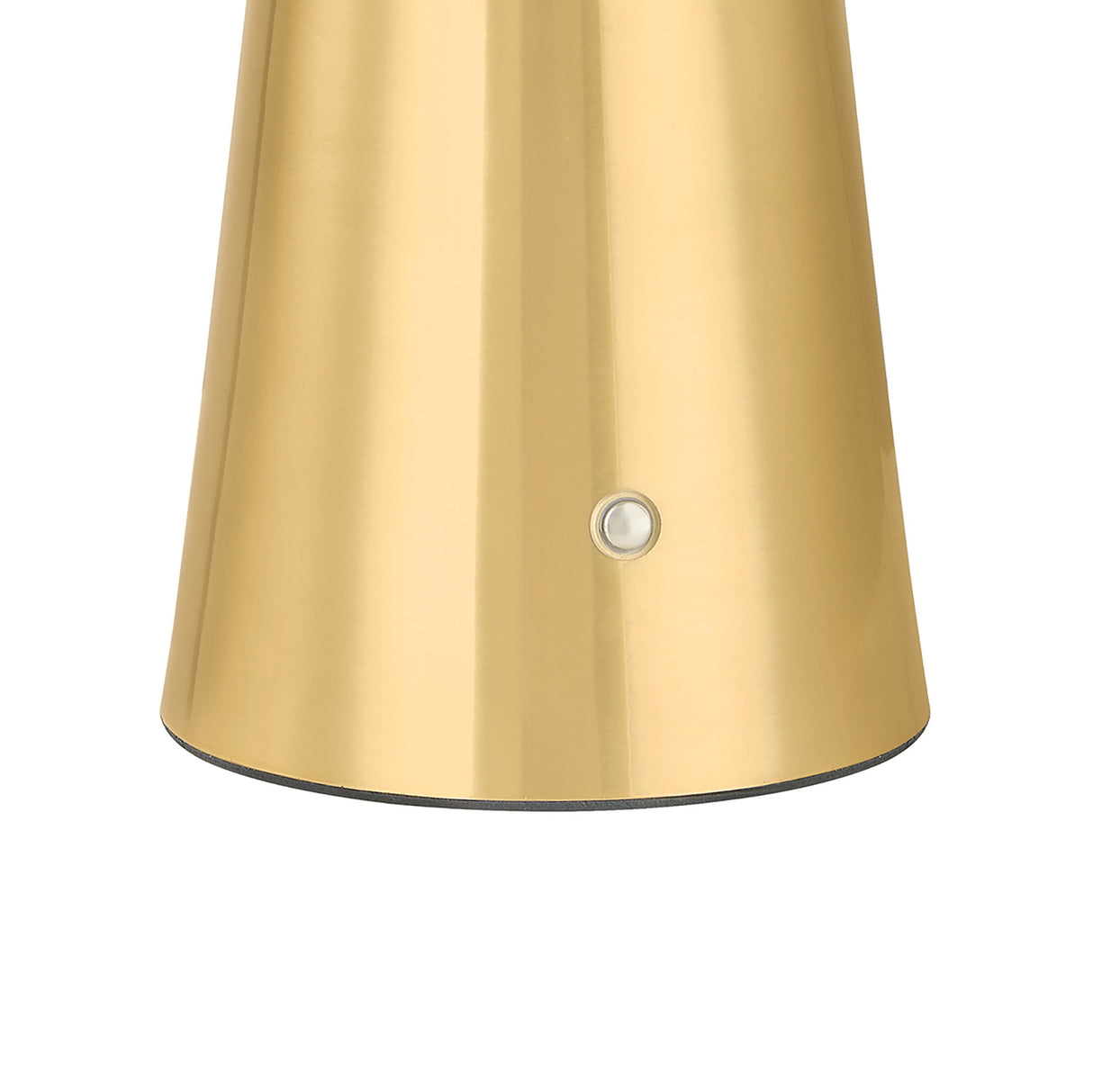 Gwyn Rechargeable Table Lamp 10", Aged Brass and Cloud Glass