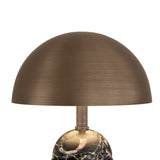 Bronte Rechargeable Table Lamp 14", Heritage Bronze and Marble
