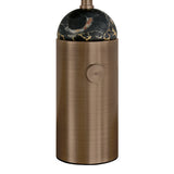 Bronte Rechargeable Table Lamp 14", Heritage Bronze and Marble