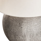 Inara Rechargeable Table Lamp 15", Artisan Ceramic Gray