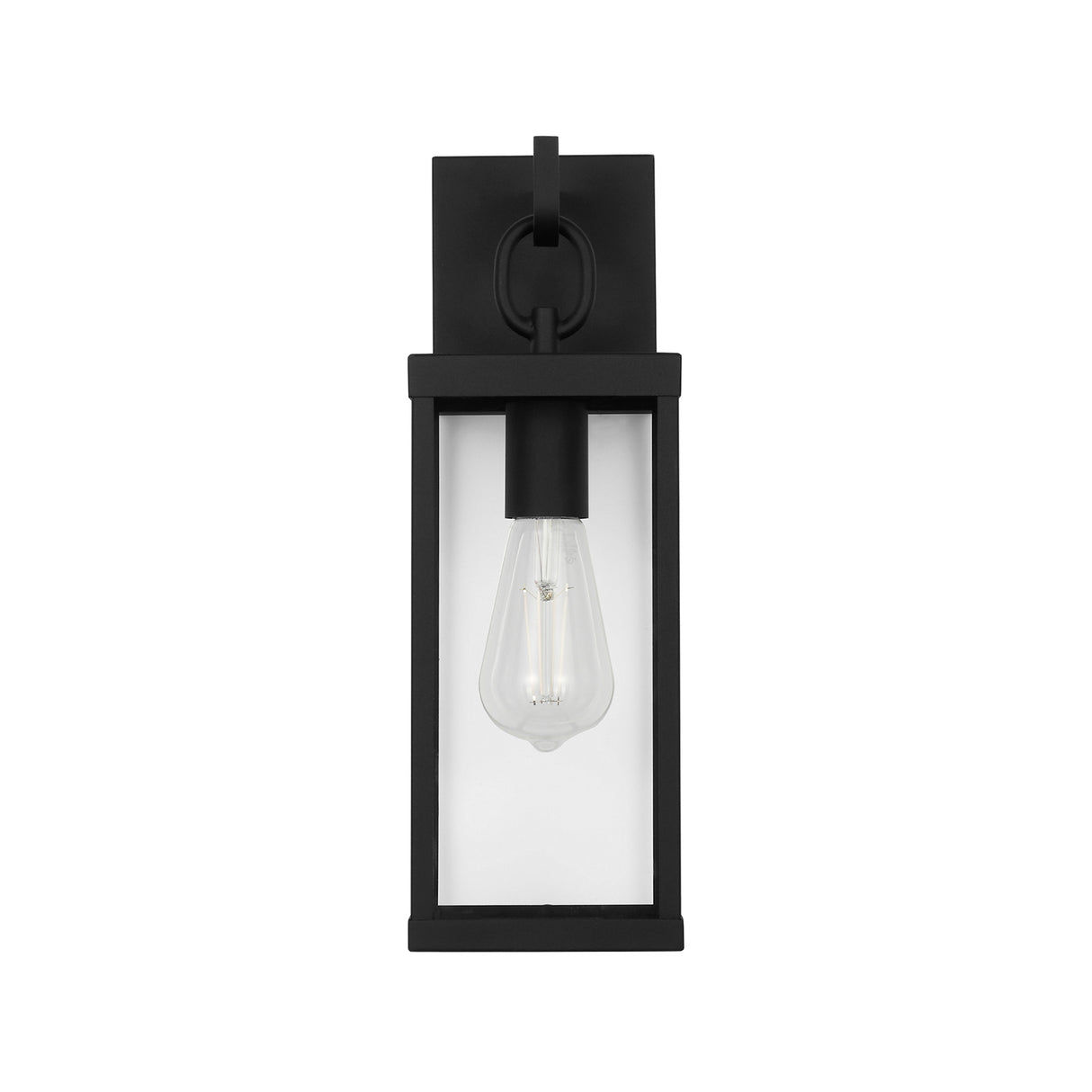Lavelle Outdoor Wall Light, Small 15", Textured Black