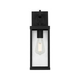 Lavelle Outdoor Wall Light, Small 15", Textured Black