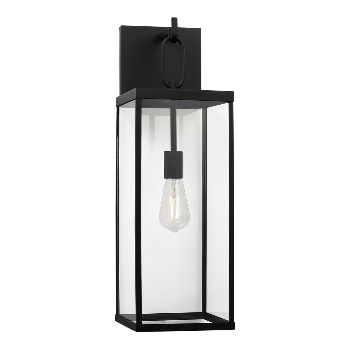 Lavelle Outdoor Wall Light, Large 25", Textured Black