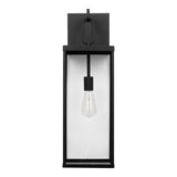 Lavelle Outdoor Wall Light, Large 25", Textured Black