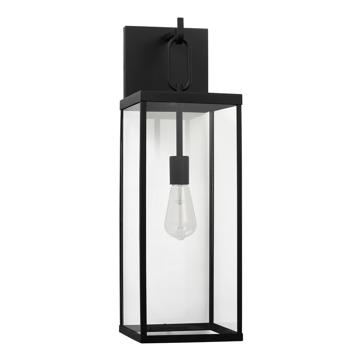 Lavelle Outdoor Wall Light, Large 25", Textured Black