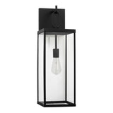 Lavelle Outdoor Wall Light, Large 25", Textured Black