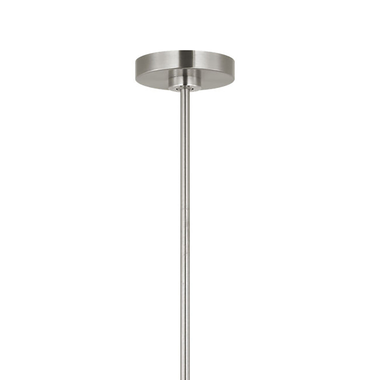 Veronica Pendant 10", Brushed Nickel and White Linen