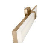 Wendell LED Vanity Light 36", Satin Brass