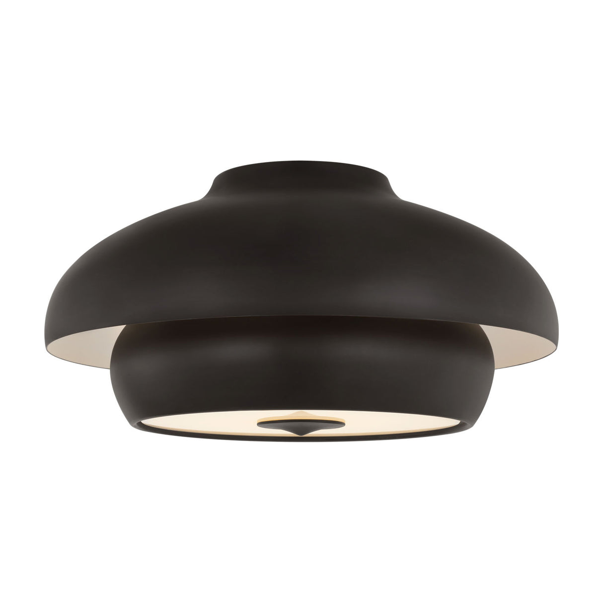 Garnett Semi-Flush 18", Aged Iron