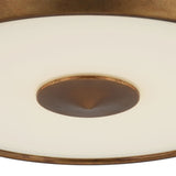 Garnett Semi-Flush 18", Vintage Gilded Brass