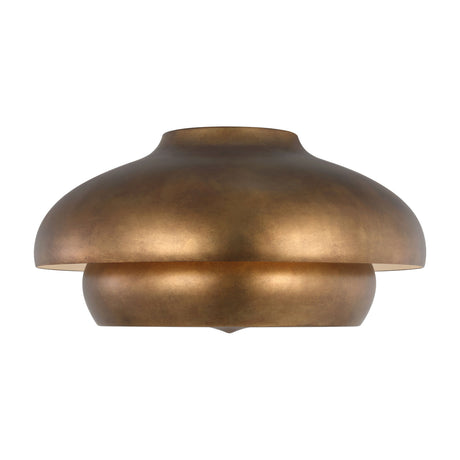 Garnett Semi-Flush 18", Vintage Gilded Brass