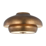Garnett Semi-Flush 18", Vintage Gilded Brass
