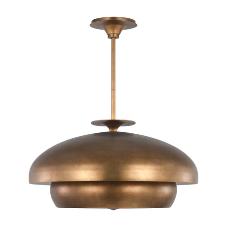 Garnett Large Pendant 24", Vintage Gilded Brass