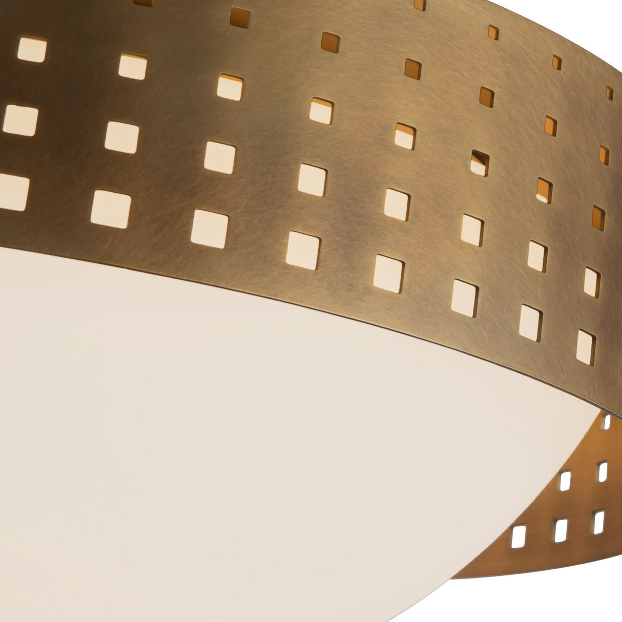 Egan Medium Flush Mount 14", Vintage Brass