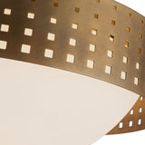 Egan Medium Flush Mount 14", Vintage Brass