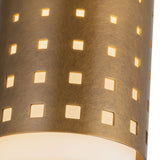 Egan Cylinder Flush Mount 5", Vintage Brass