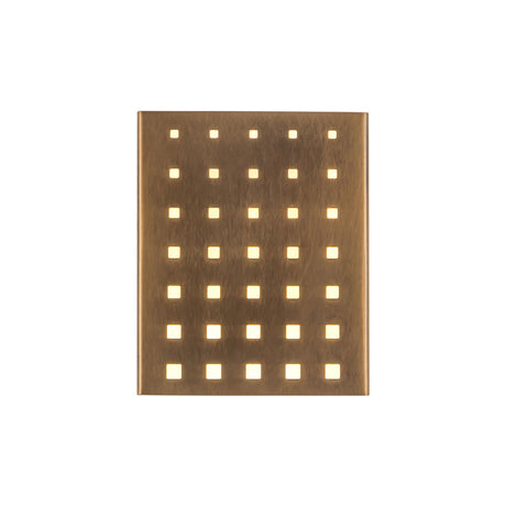 Egan LED Wall Sconce 5", Vintage Brass