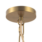 Reva Pendant 12", Brushed Brass with Vintage Milk Glass