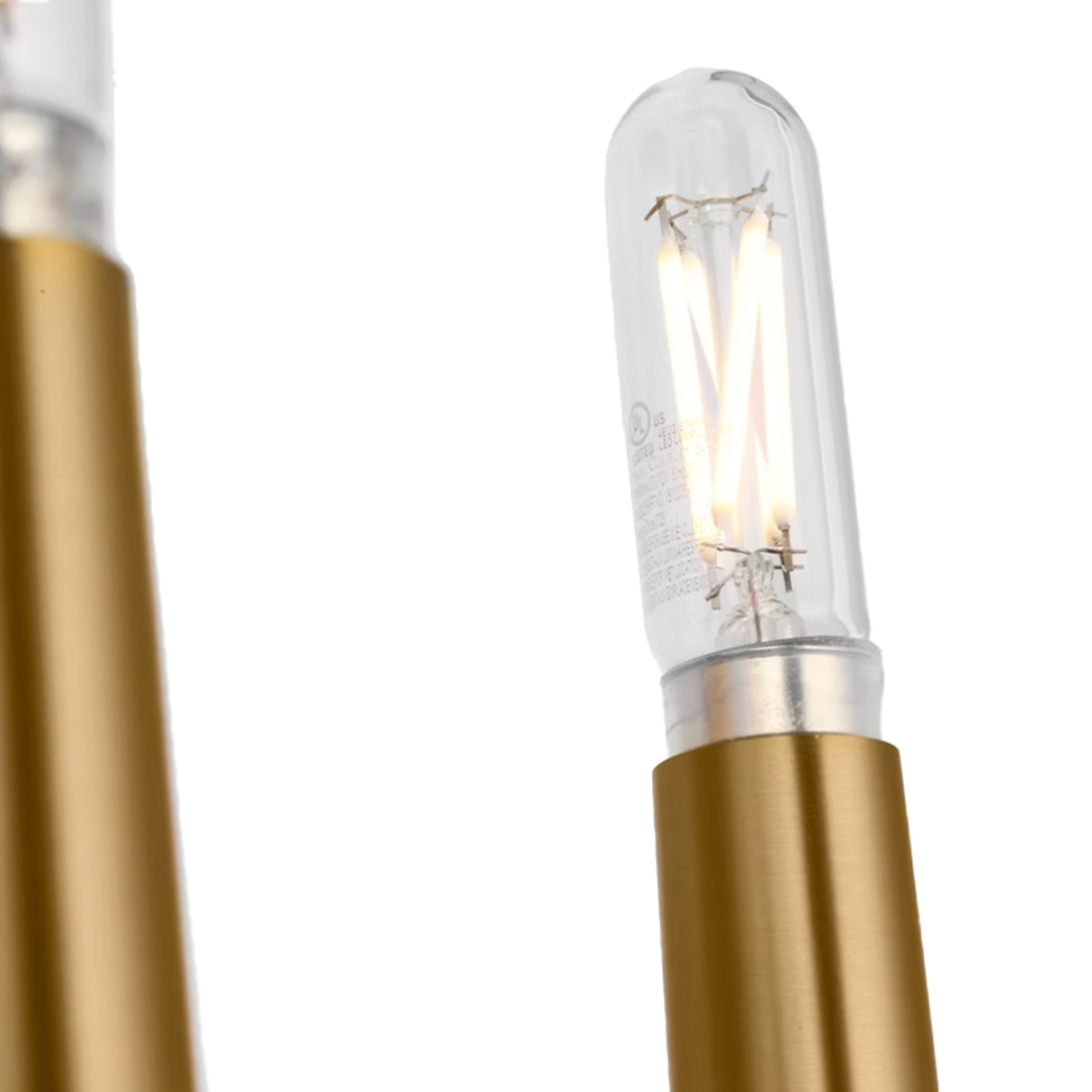 Solana Double Wall Sconce 18", Modern Brass