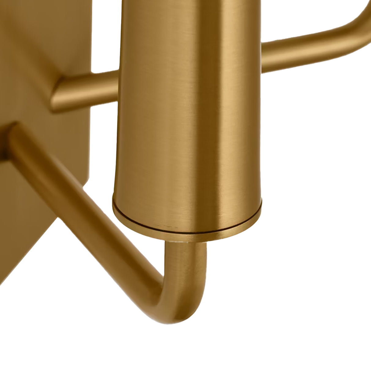 Solana Double Wall Sconce 18", Modern Brass