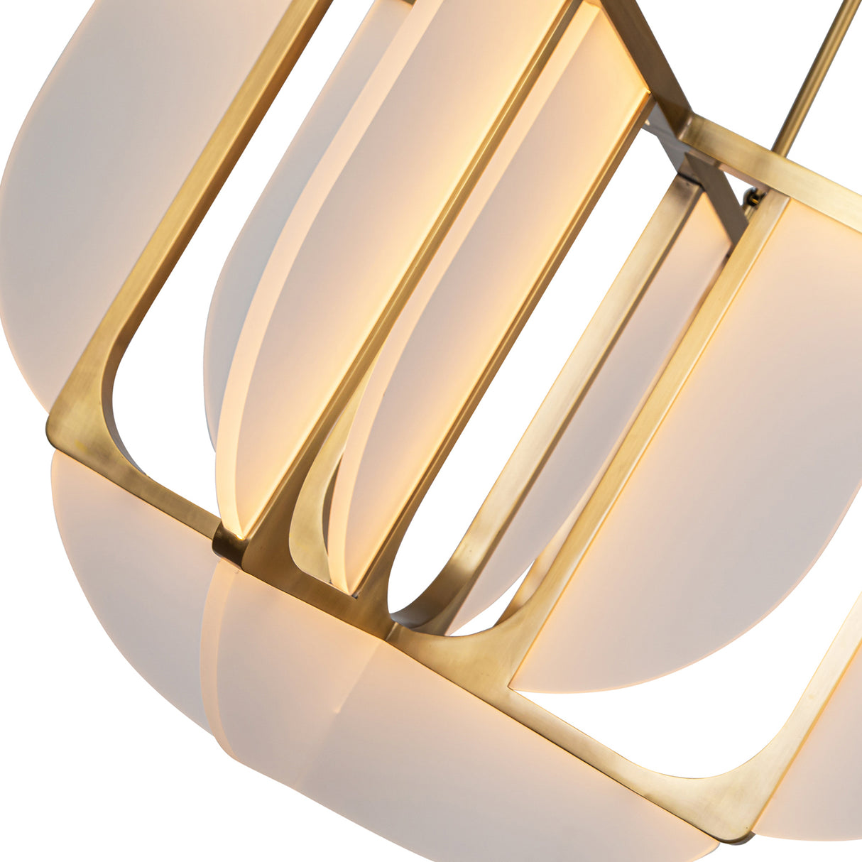 Dagan LED Chandelier 30", Vintage Brass