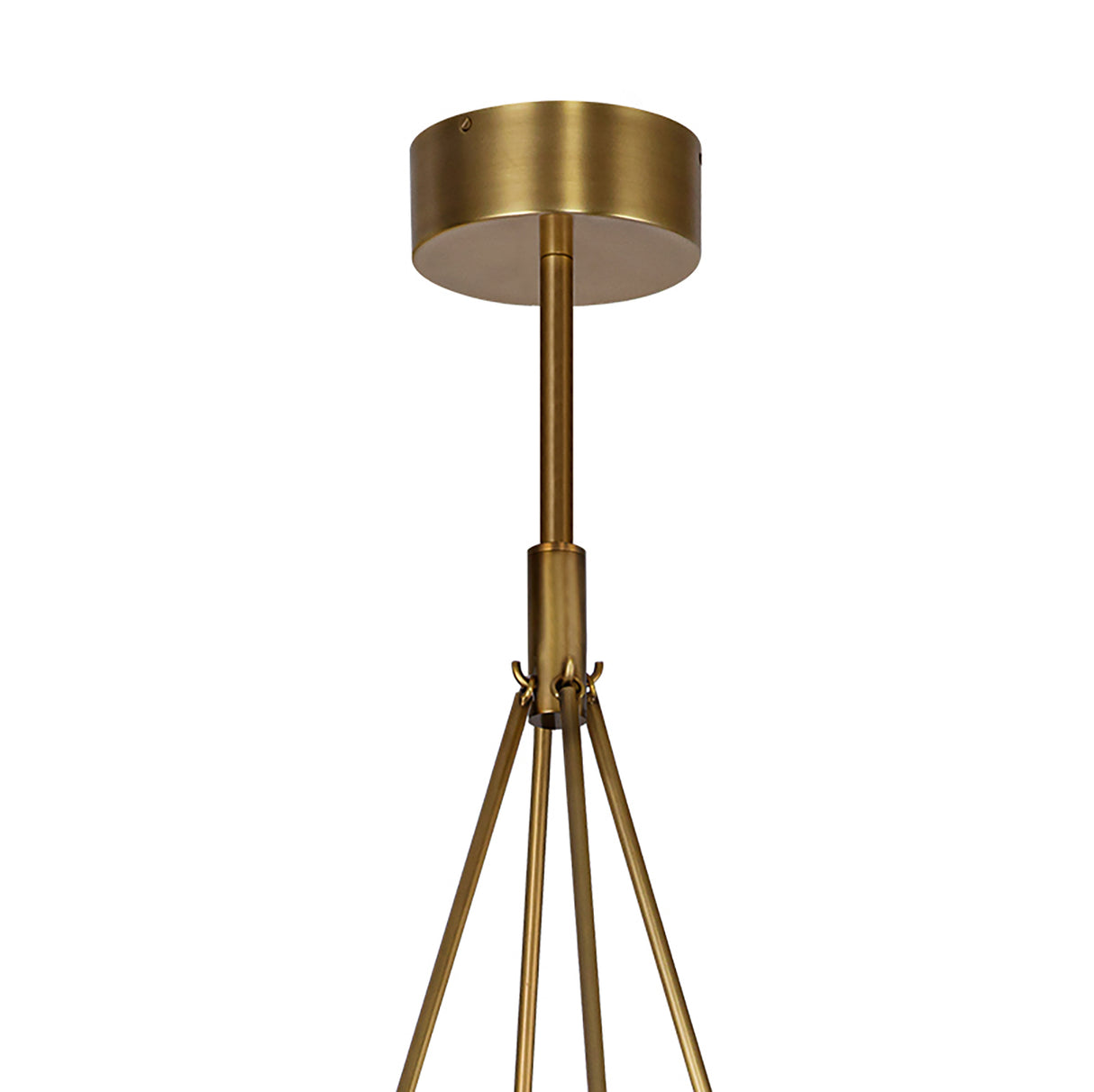 Dagan LED Chandelier 30", Vintage Brass