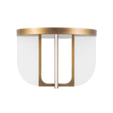 Dagan LED Flush Mount 17", Vintage Brass
