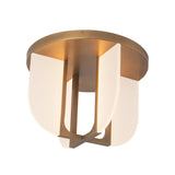 Dagan LED Flush Mount 17", Vintage Brass