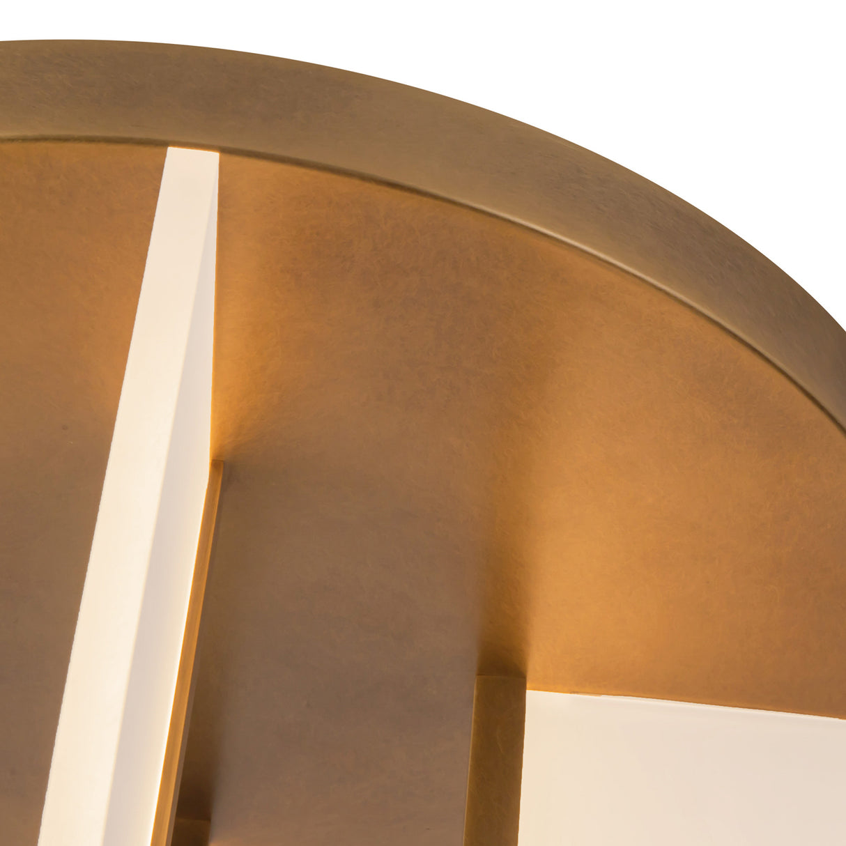 Dagan LED Flush Mount 17", Vintage Brass