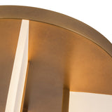 Dagan LED Flush Mount 17", Vintage Brass