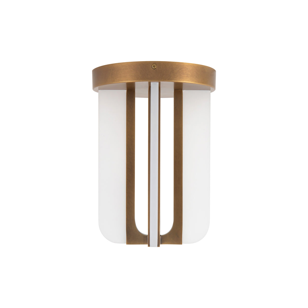 Dagan LED Flush Mount 8", Vintage Brass