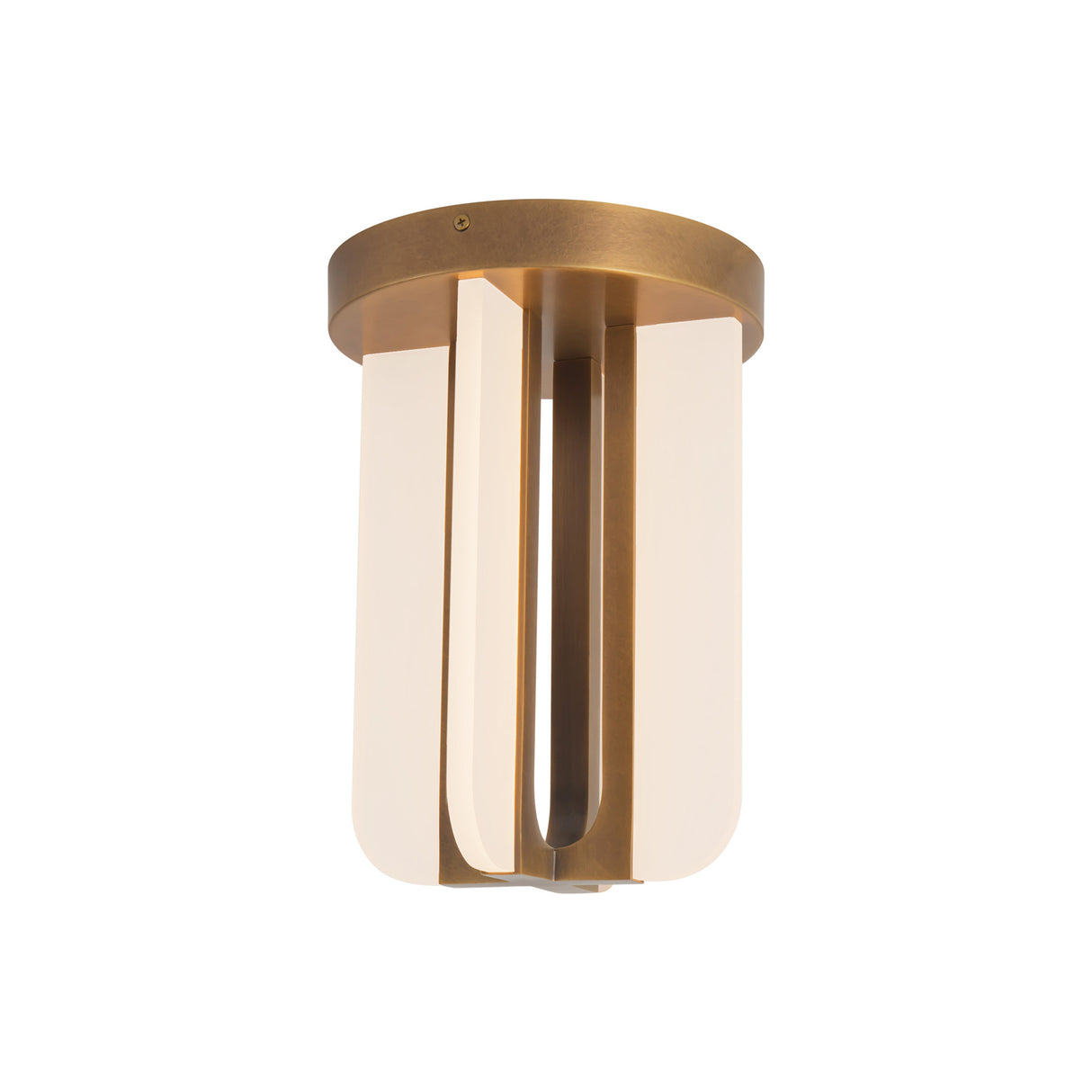 Dagan LED Flush Mount 8", Vintage Brass