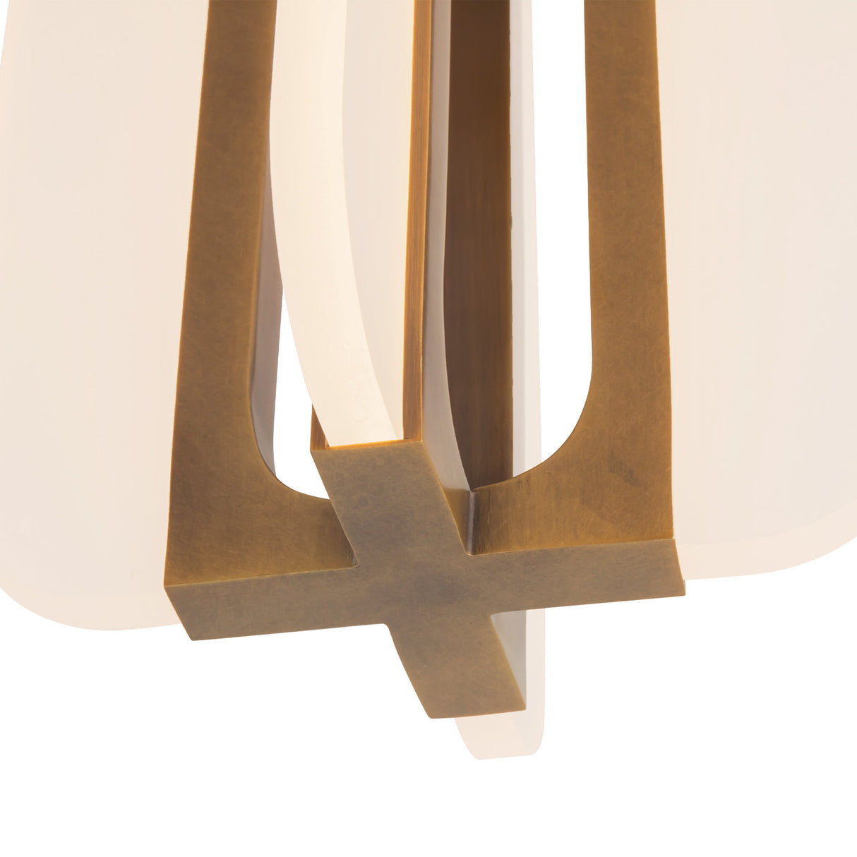 Dagan LED Flush Mount 8", Vintage Brass
