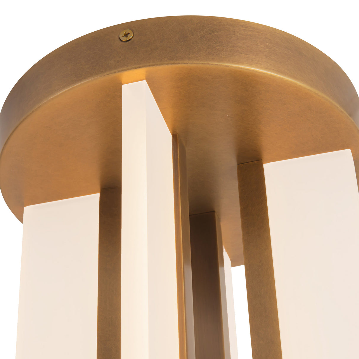 Dagan LED Flush Mount 8", Vintage Brass