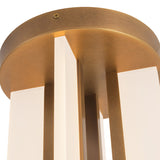 Dagan LED Flush Mount 8", Vintage Brass