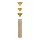 Zora Floor Lamp 67", Polished Brass