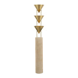Zora Floor Lamp 67", Polished Brass