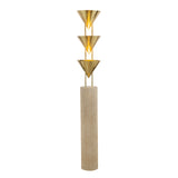 Zora Floor Lamp 67", Polished Brass