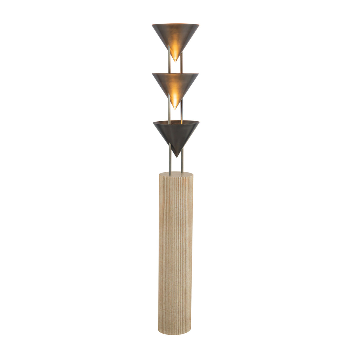 Zora Floor Lamp 67", Aged Steel