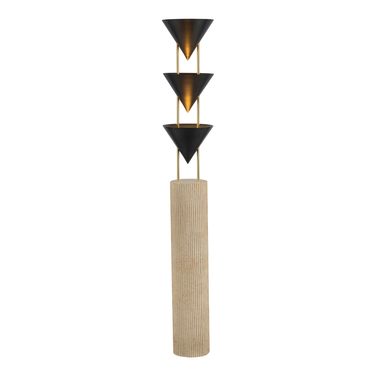 Zora Floor Lamp 67", Urban Bronze with Polished Brass