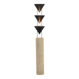 Zora Floor Lamp 67", Urban Bronze with Polished Brass