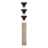 Zora Floor Lamp 67", Urban Bronze with Polished Brass