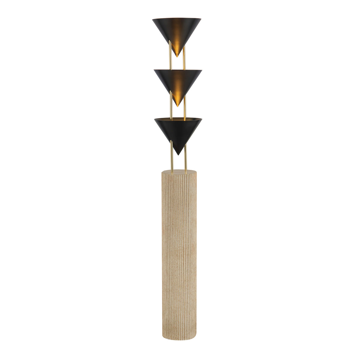 Zora Floor Lamp 67", Urban Bronze with Polished Brass