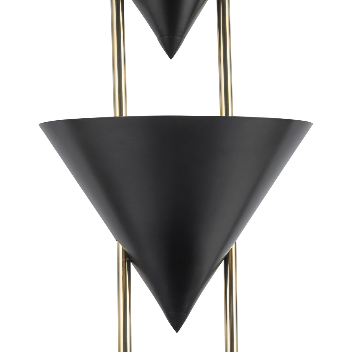 Zora Floor Lamp 67", Urban Bronze with Polished Brass