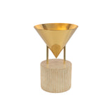 Zora Table Lamp 15", Polished Brass
