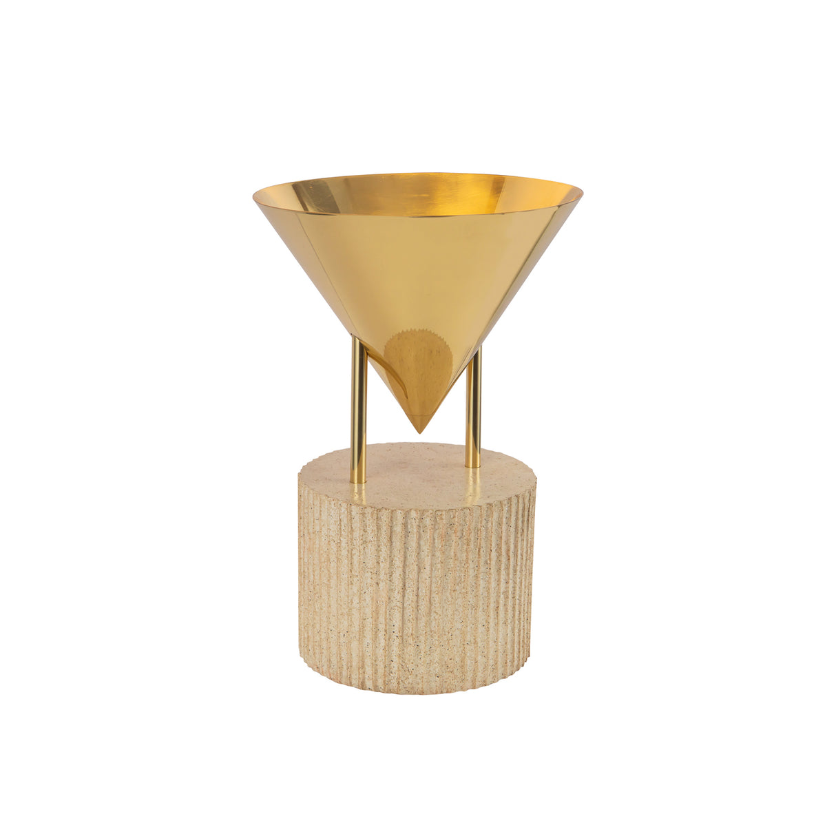 Zora Table Lamp 15", Polished Brass