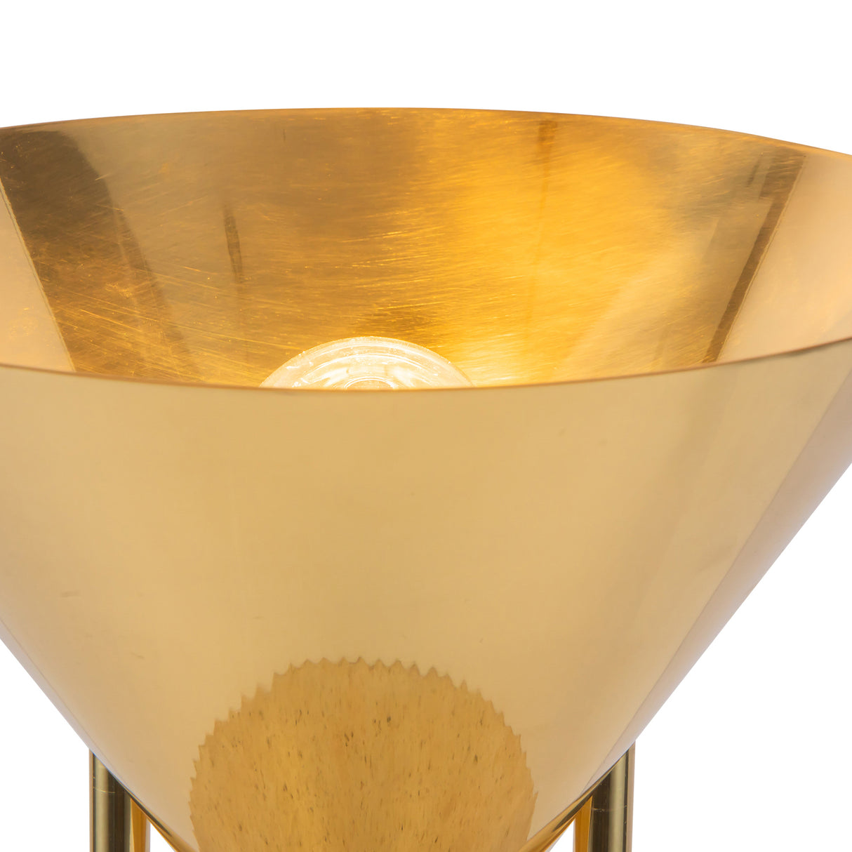 Zora Table Lamp 15", Polished Brass